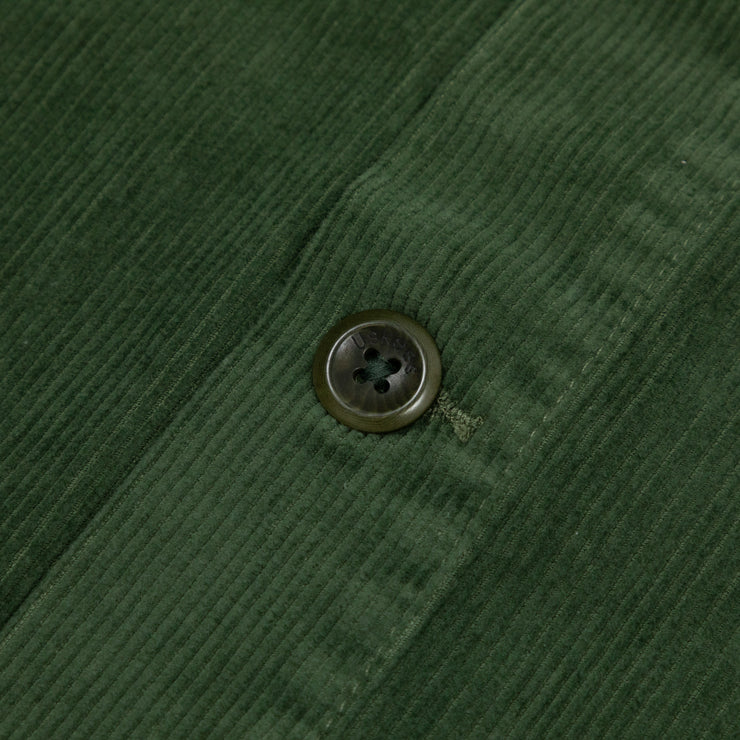 USKEES Buttoned Cord Overshirt in GREEN