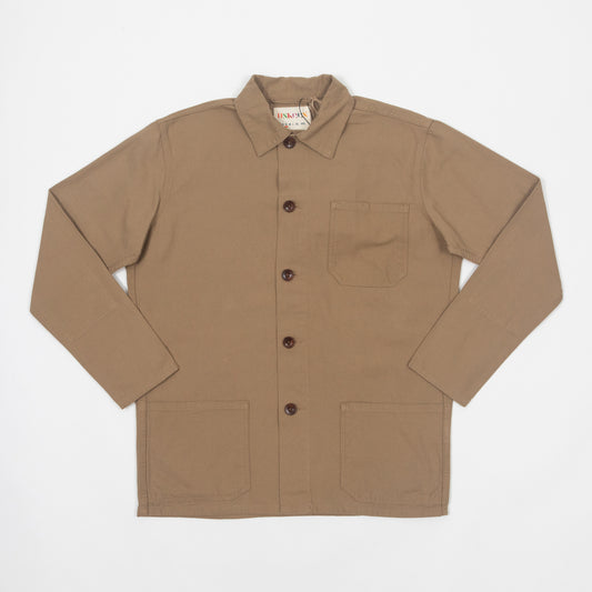 USKEES Buttoned Overshirt in BEIGE