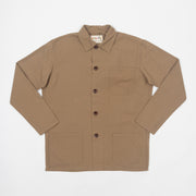USKEES Buttoned Overshirt in BEIGE