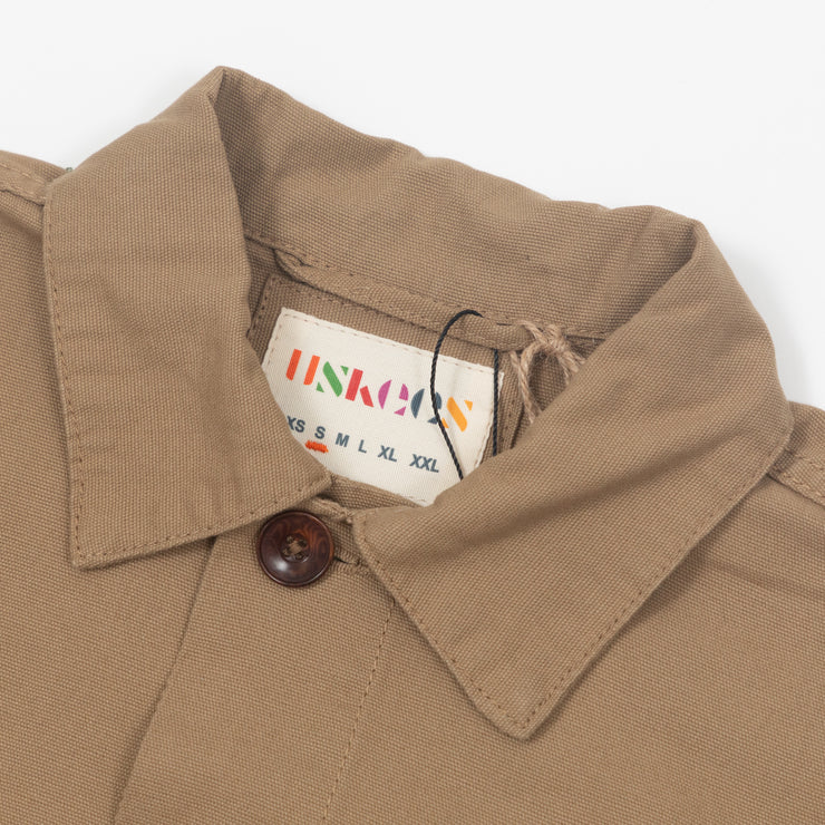 USKEES Buttoned Overshirt in BEIGE