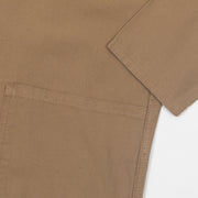 USKEES Buttoned Overshirt in BEIGE