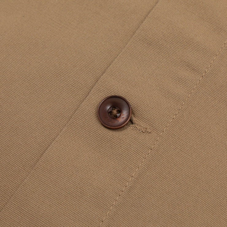 USKEES Buttoned Overshirt in BEIGE