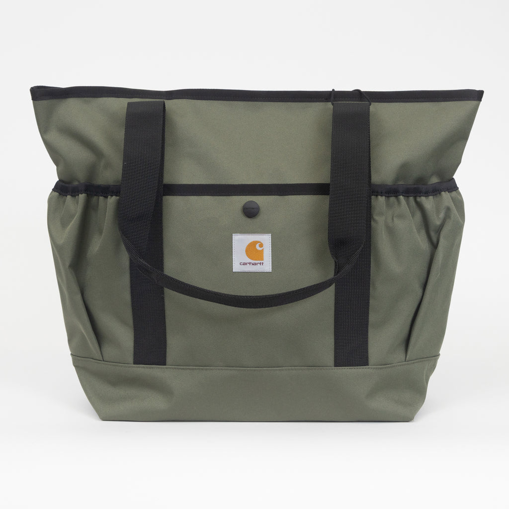 carhartt-wip-clapton-canvas-tote-bag-green — side profile