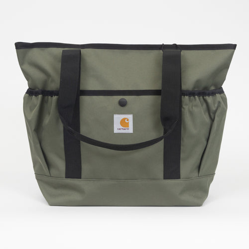 carhartt-wip-clapton-canvas-tote-bag-green — side profile