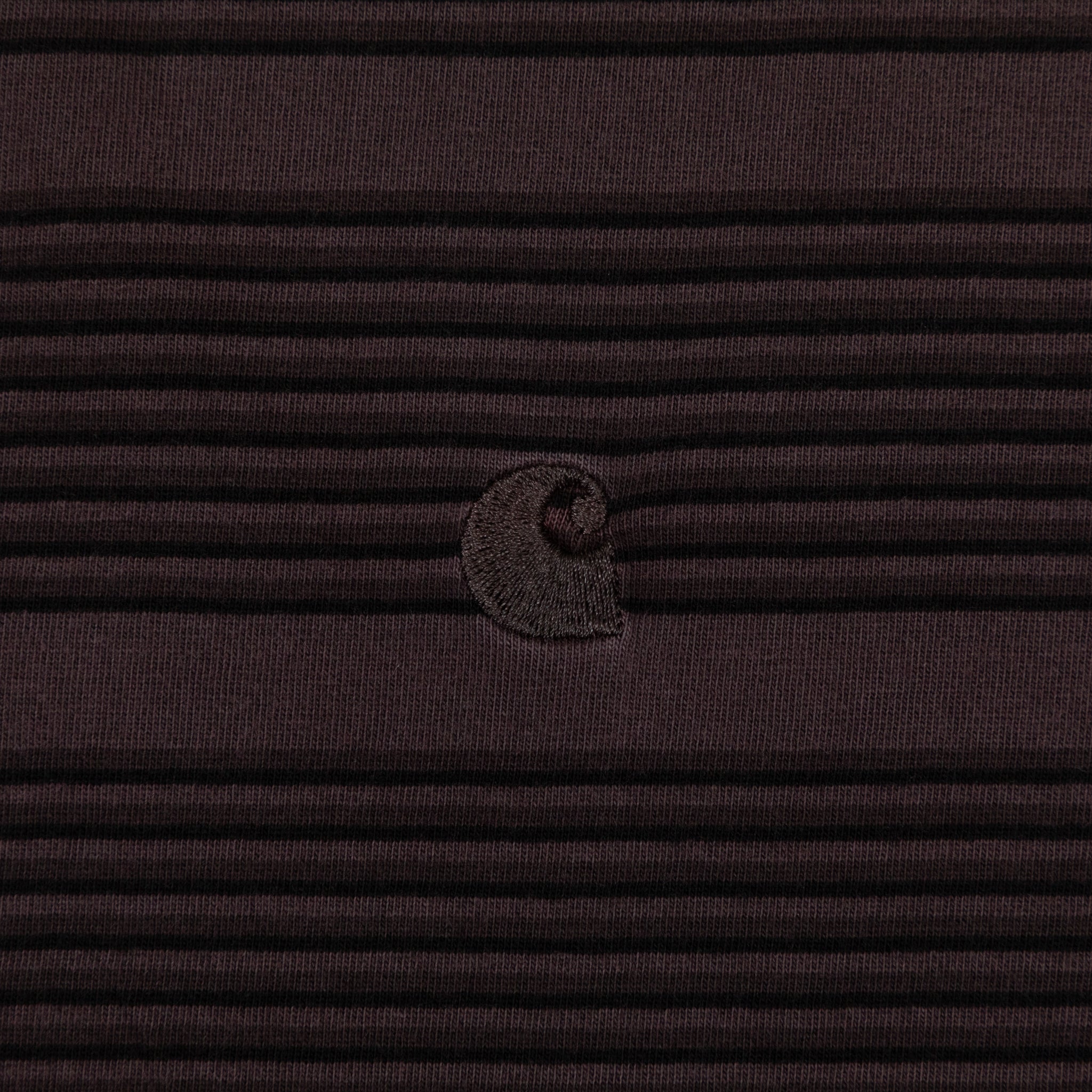 CARHARTT Hanson Short Sleeve Striped T-Shirt in PALISANDER