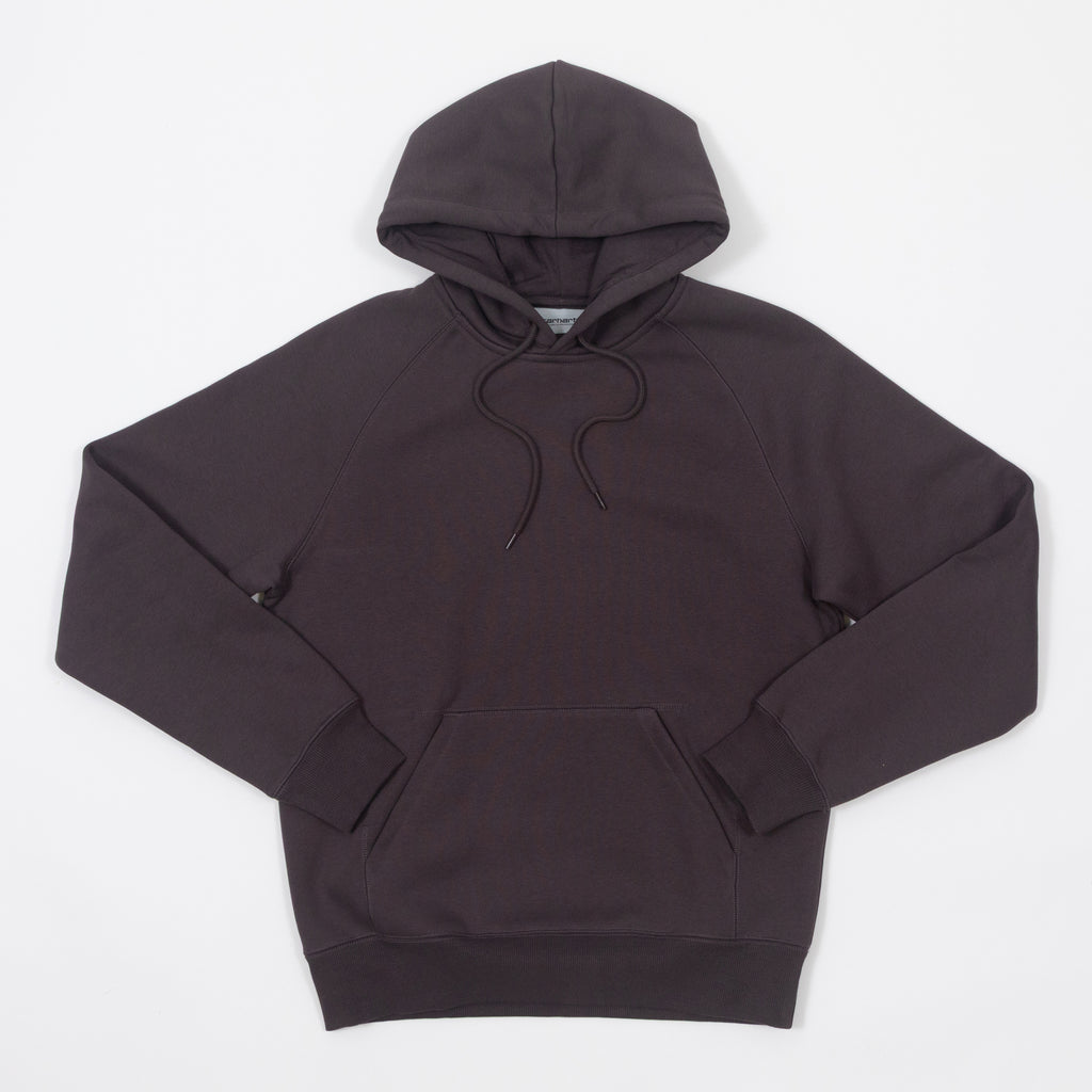 CARHARTT Hooded Chase Sweatshirt in SHALE / GOLD