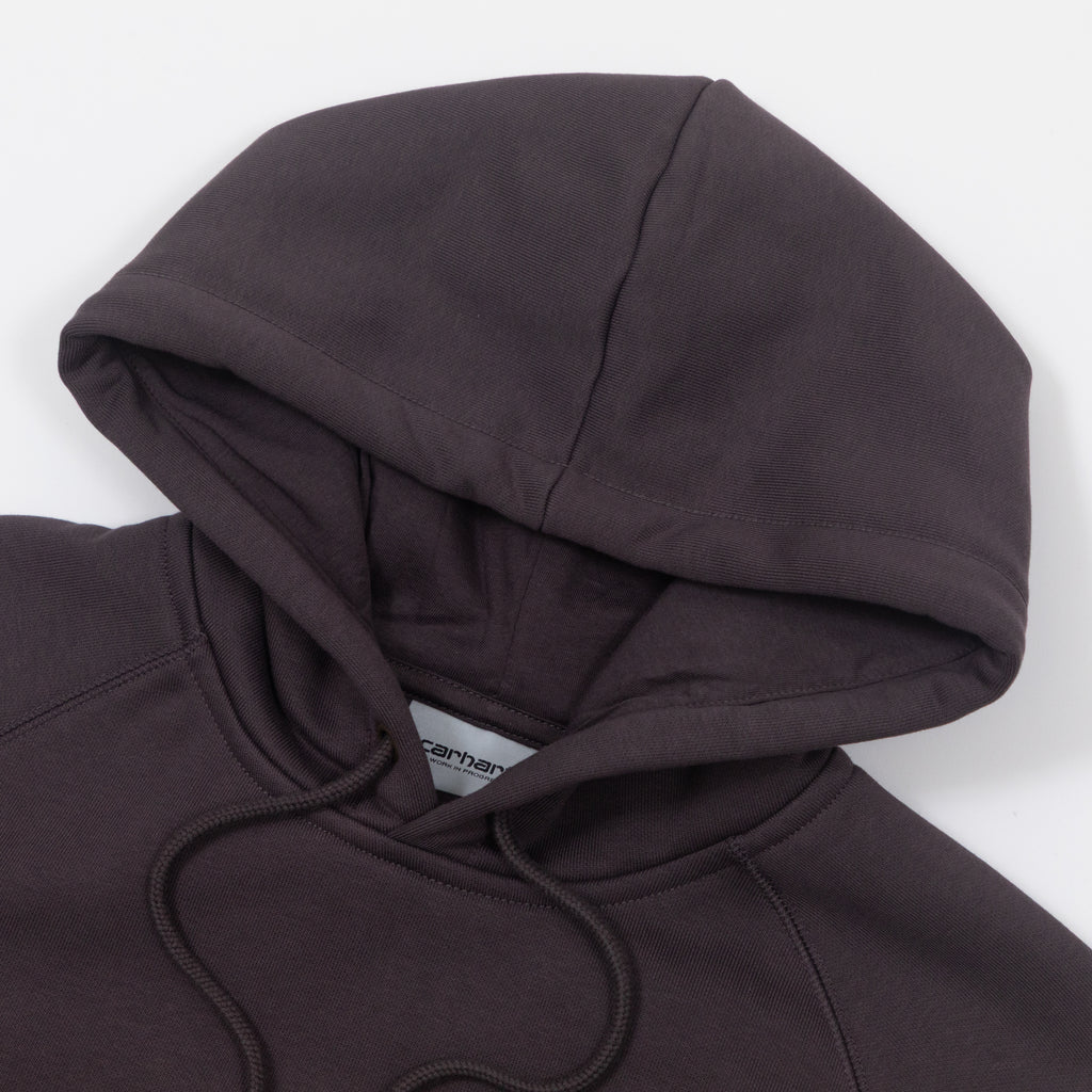 CARHARTT Hooded Chase Sweatshirt in SHALE / GOLD