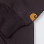 CARHARTT Hooded Chase Sweatshirt in SHALE / GOLD