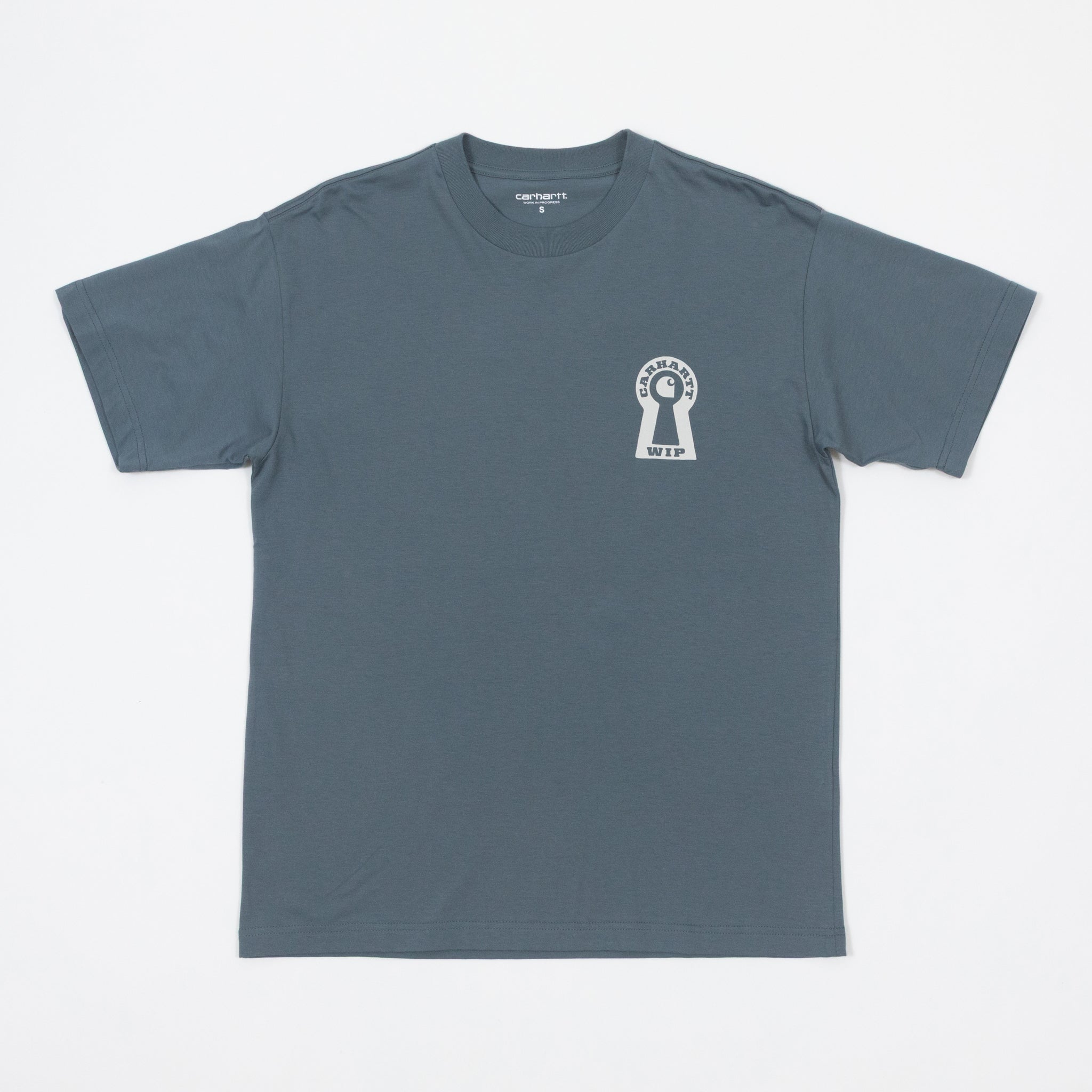 CARHARTT WIP Locked Short Sleeve T-Shirt in COZY BLUE