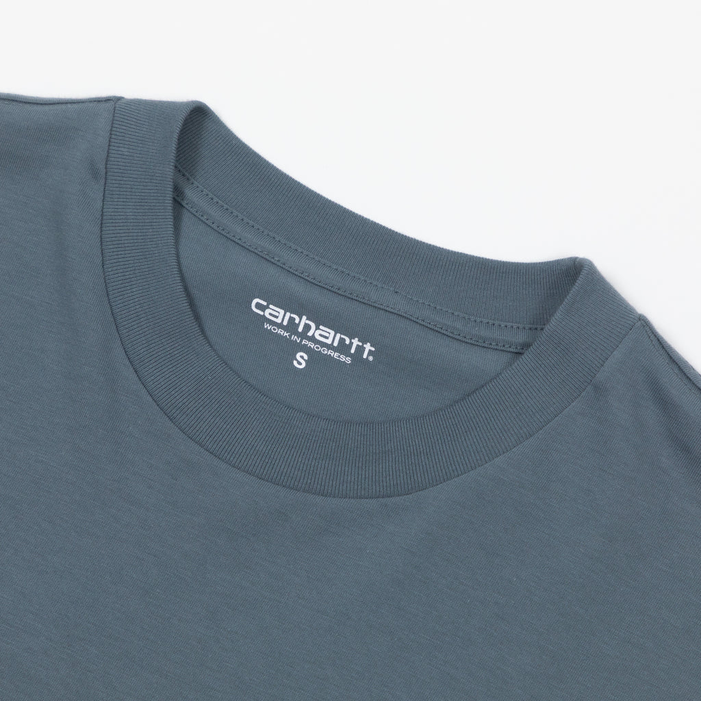 CARHARTT WIP Locked Short Sleeve T-Shirt in COZY BLUE