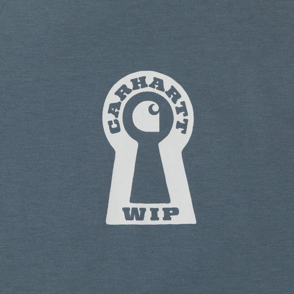 CARHARTT WIP Locked Short Sleeve T-Shirt in COZY BLUE