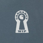 CARHARTT WIP Locked Short Sleeve T-Shirt in COZY BLUE