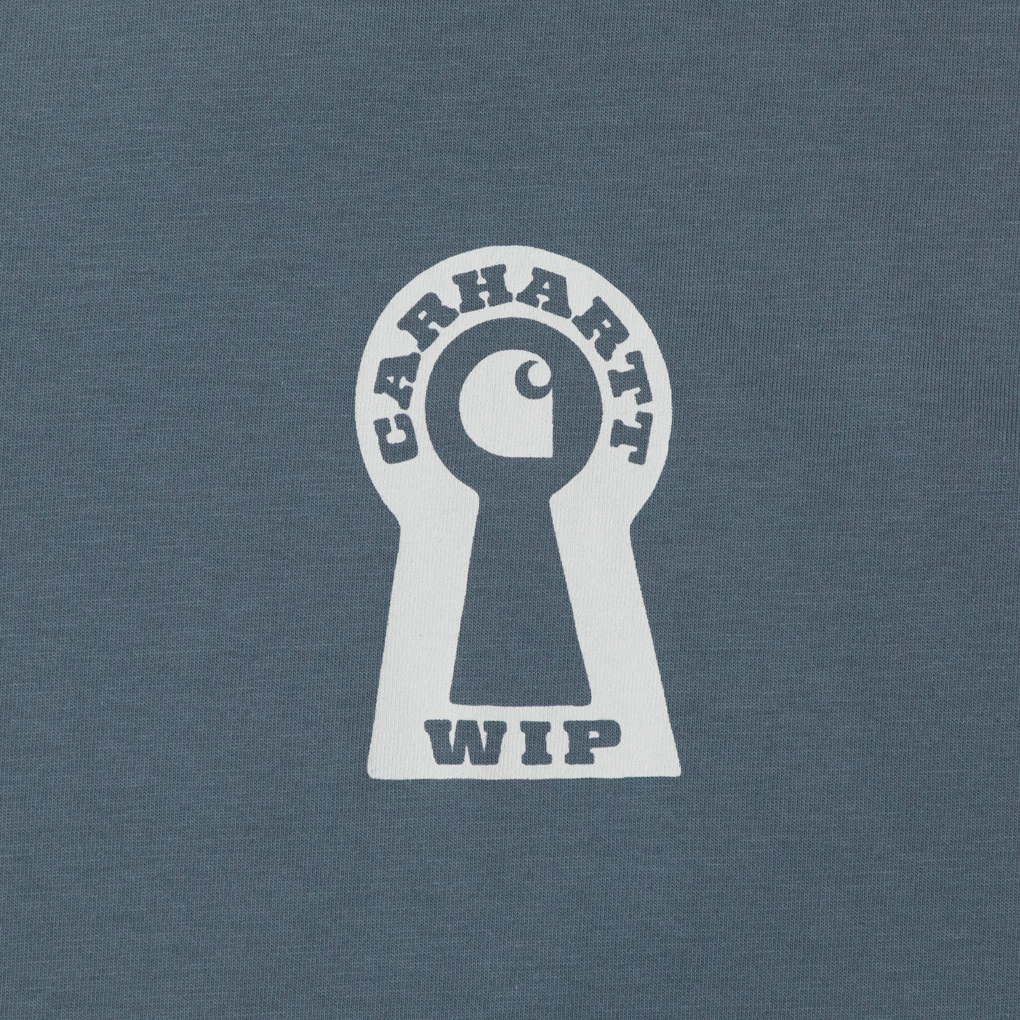 CARHARTT WIP Locked Short Sleeve T-Shirt in COZY BLUE