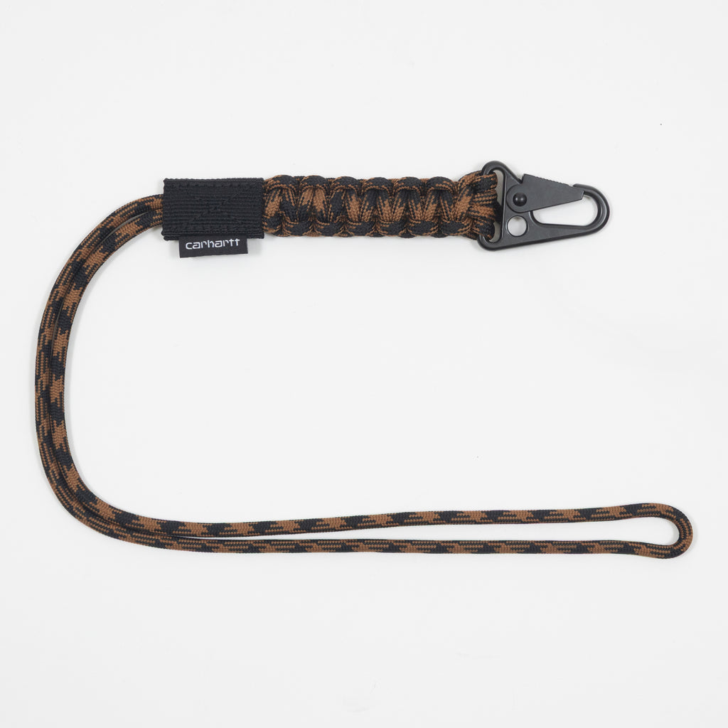 CARHARTT WIP Rope Keychain in Brown & Black — main view