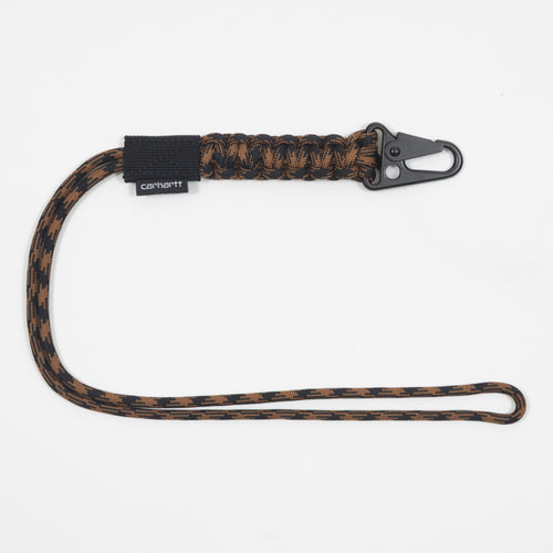 CARHARTT WIP Rope Keychain in Brown & Black — main view