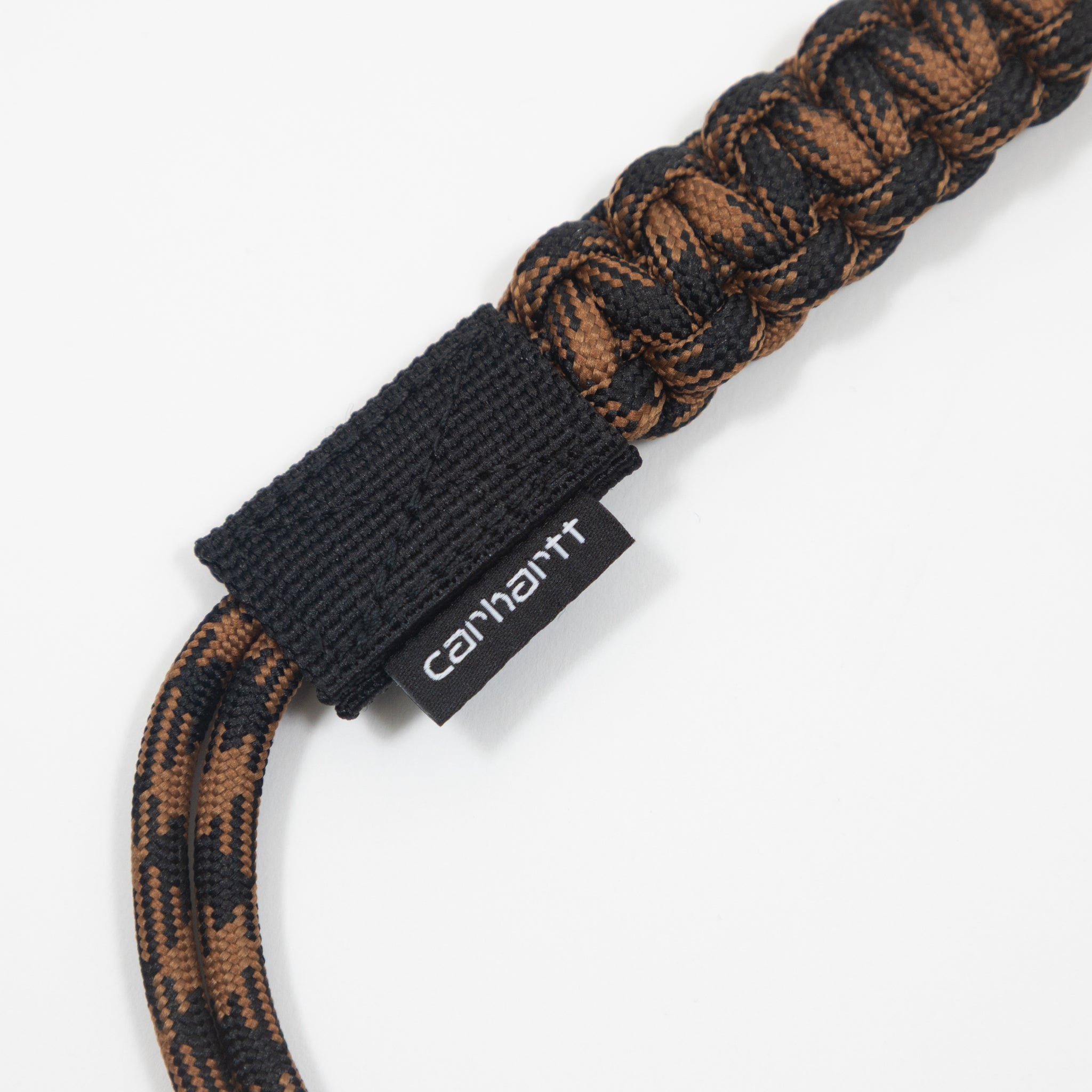 CARHARTT WIP Rope Keychain in Brown & Black