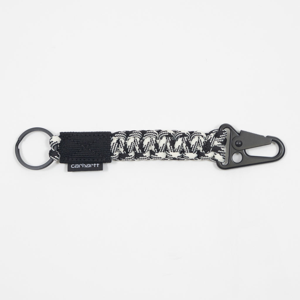 CARHARTT WIP Rope Keychain in Black & White — main view