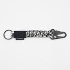 CARHARTT WIP Rope Keychain in Black & White — main view