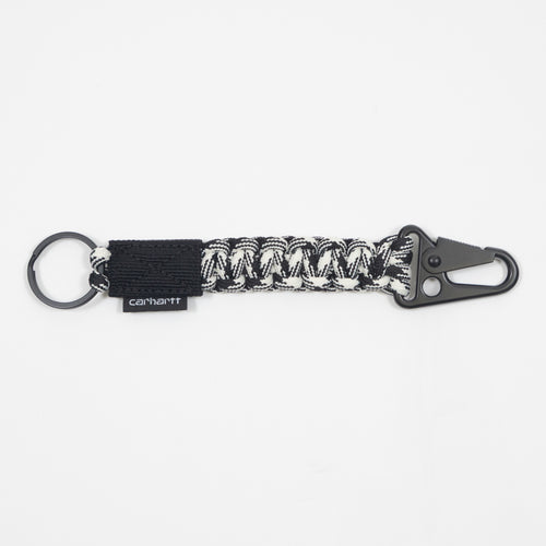 CARHARTT WIP Rope Keychain in Black & White — main view