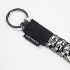 carhartt-wip-rope-keychain-black-white — side profile