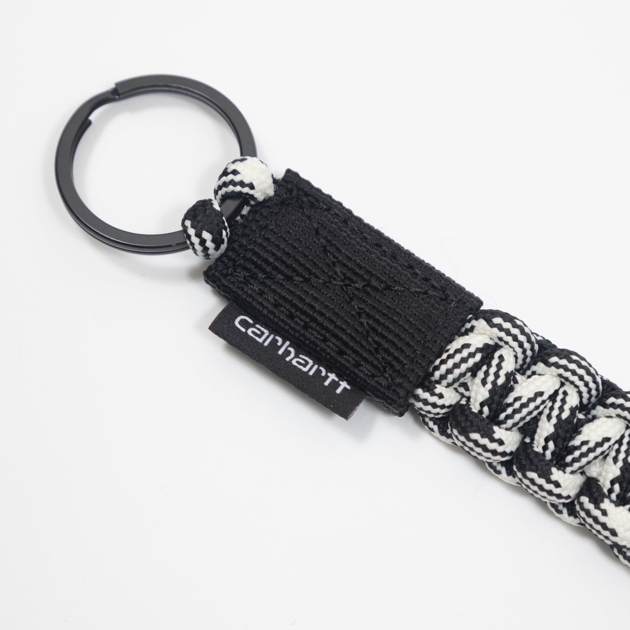 CARHARTT WIP Rope Keychain in Black & White