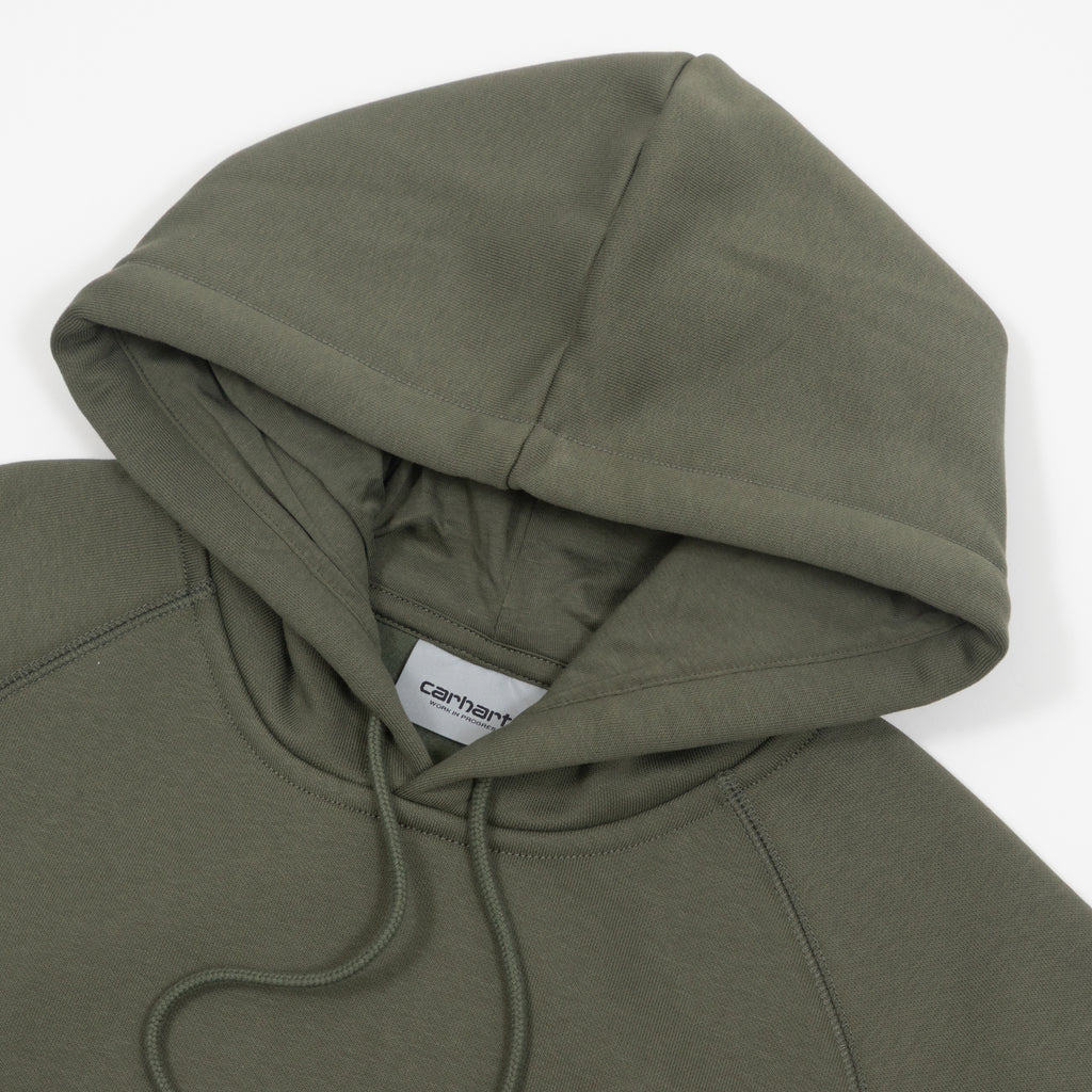 carhartt-wip-chase-hoodie-leaf-green — side profile