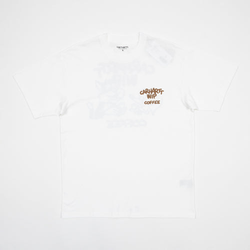 CARHARTT WIP Coffee Break T-Shirt in White — main view