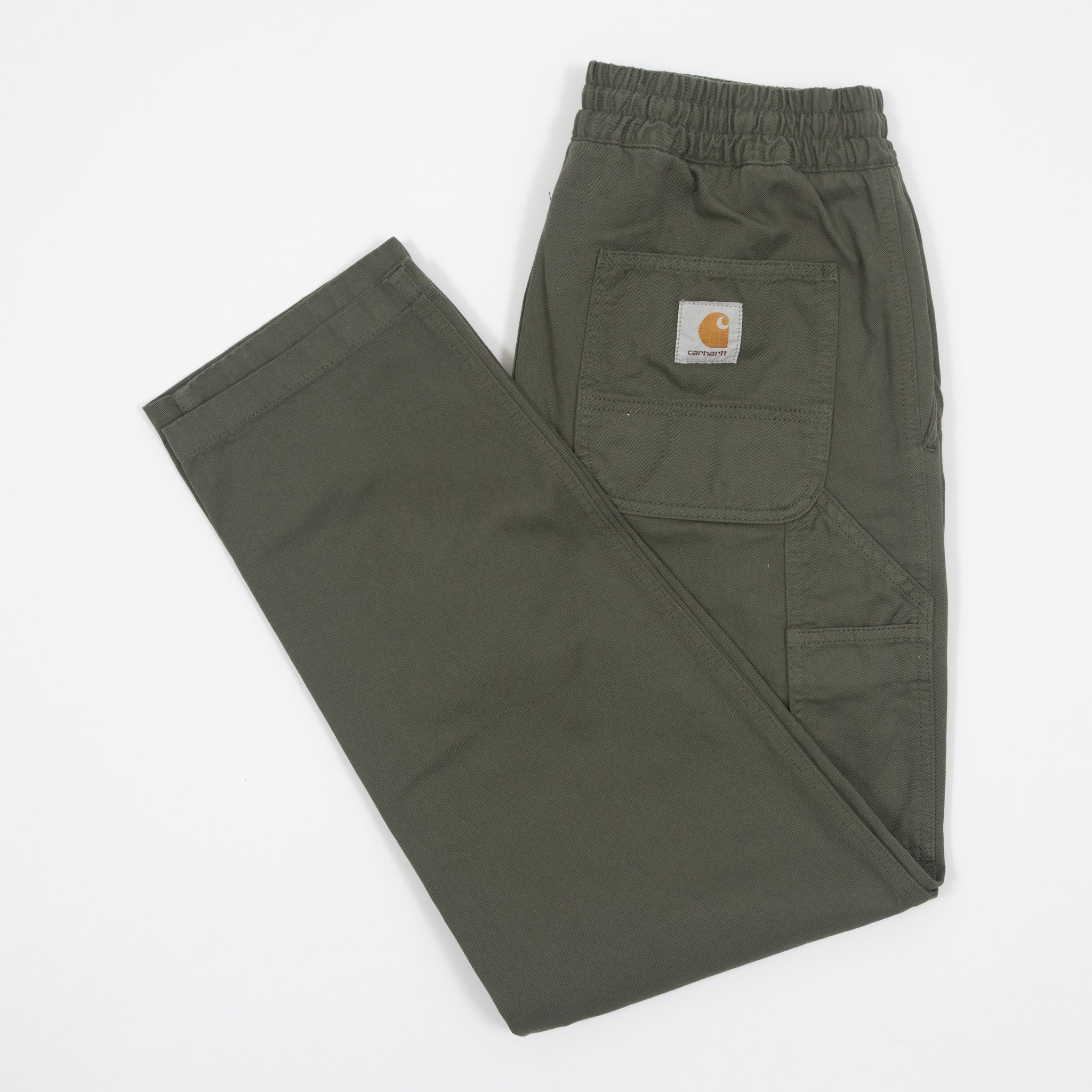 CARHARTT WIP Flint Twill Trousers in Leaf Green