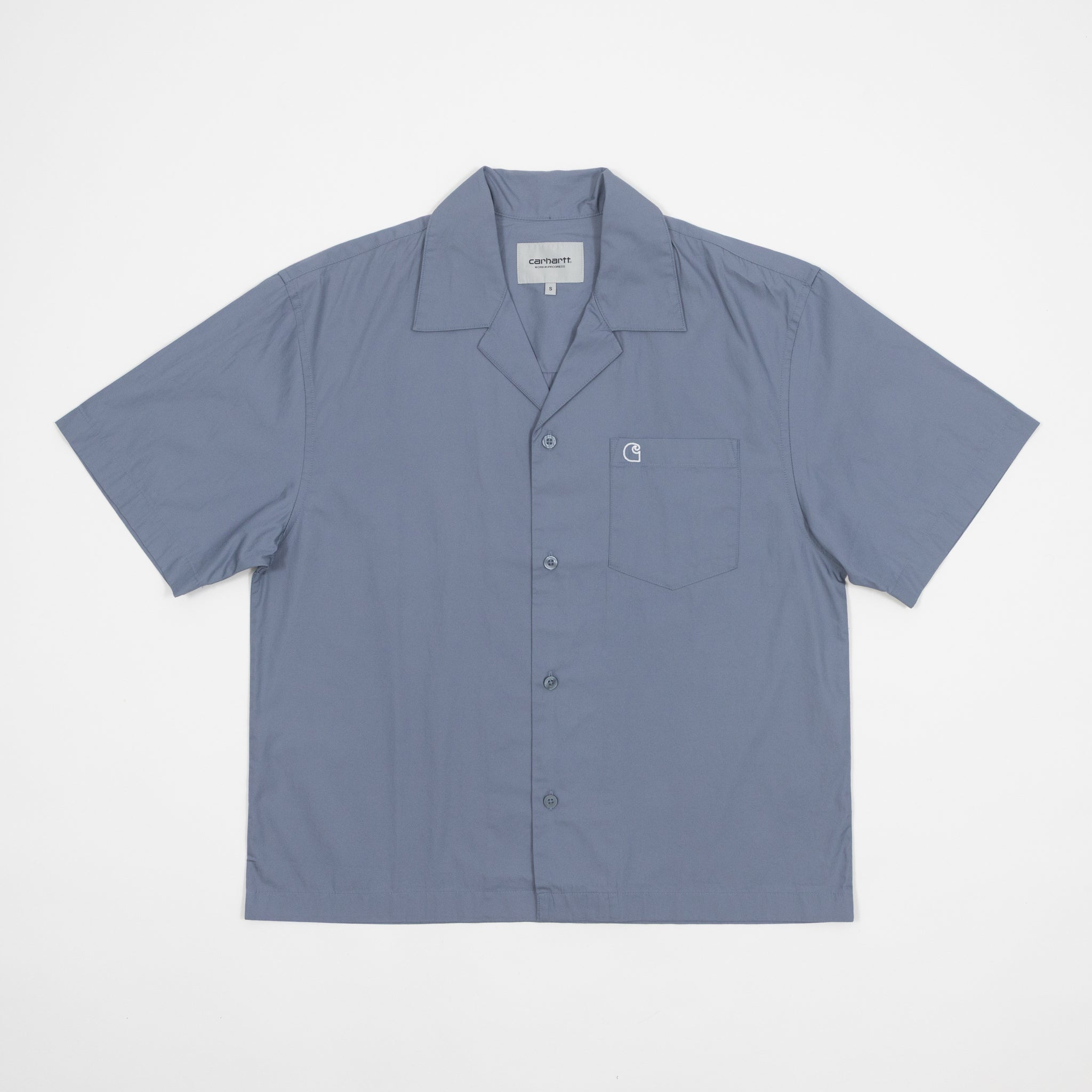CARHARTT WIP Kendry Short Sleeve Shirt in Shady Blue