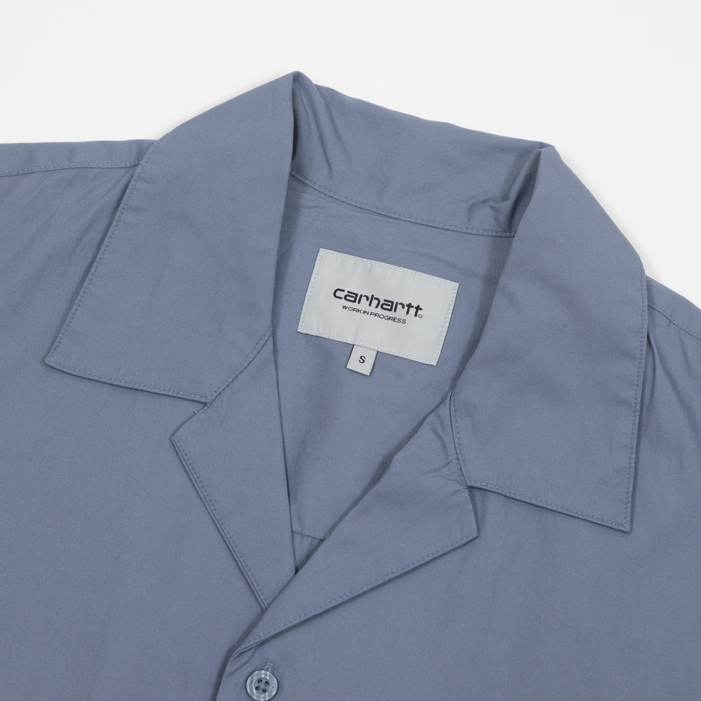 CARHARTT WIP Kendry Short Sleeve Shirt in Shady Blue