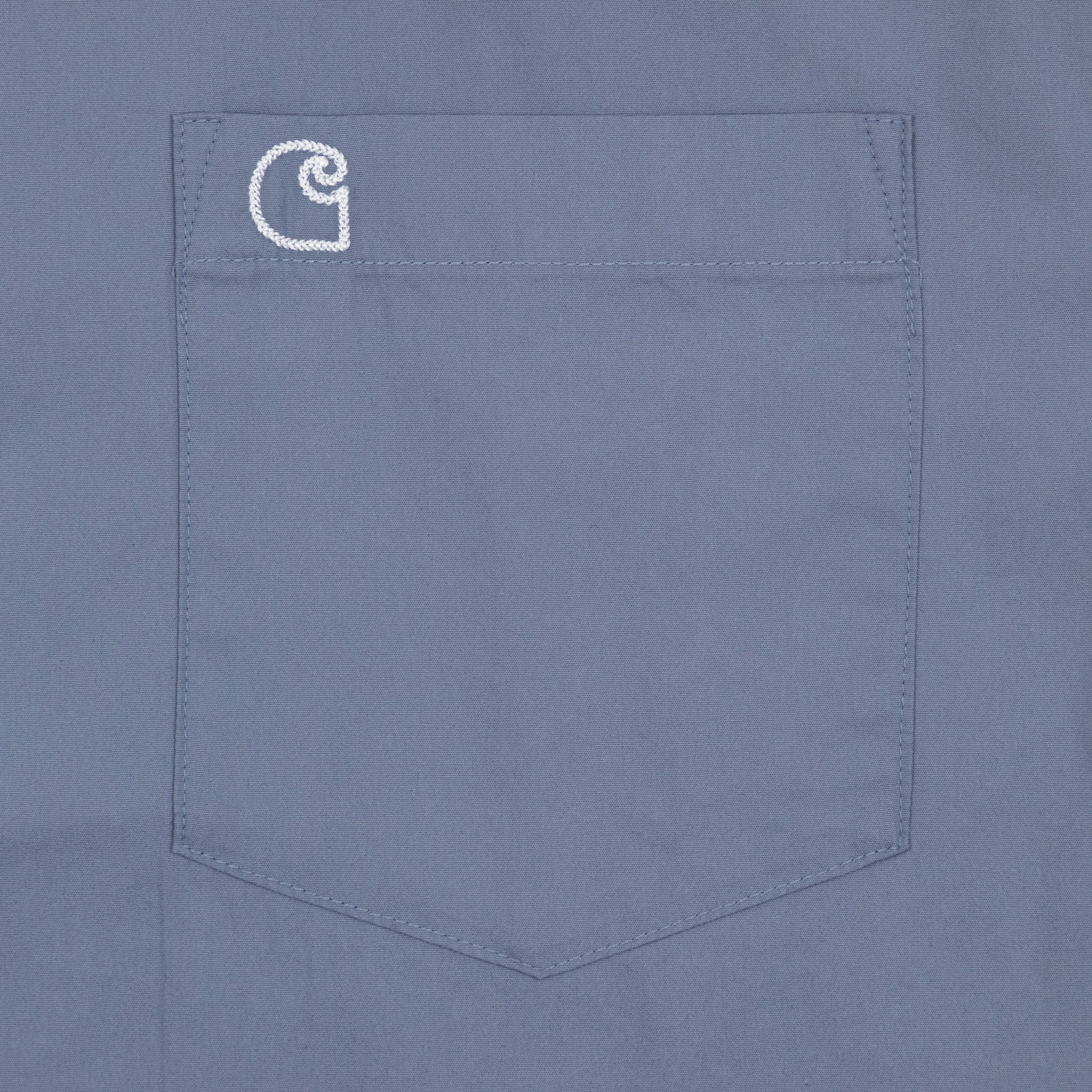CARHARTT WIP Kendry Short Sleeve Shirt in Shady Blue