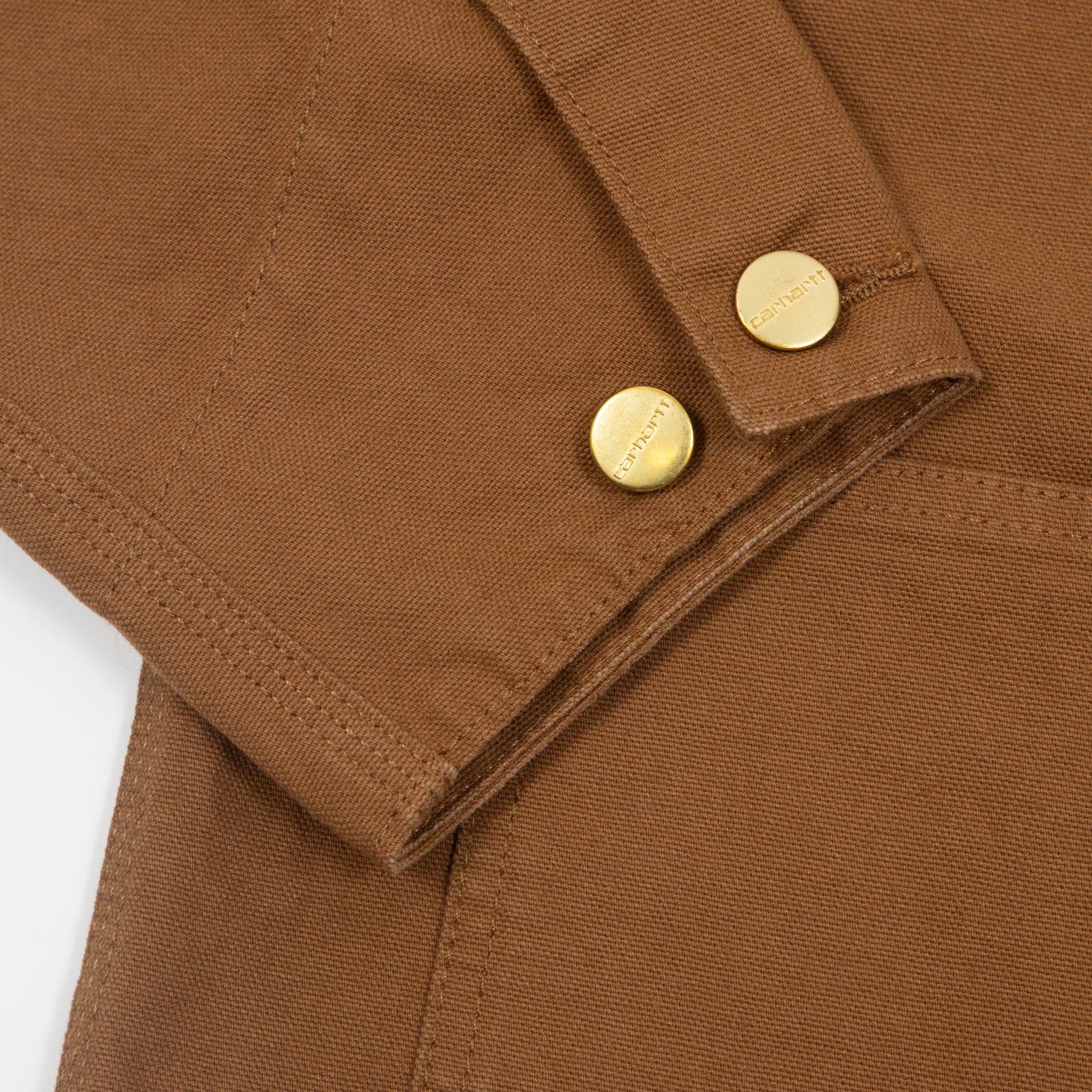 carhartt-wip-michigan-summer-coat-hamilton-brown-tobacco — detail view