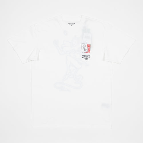 CARHARTT WIP Playing Cards T-Shirt in White — main view