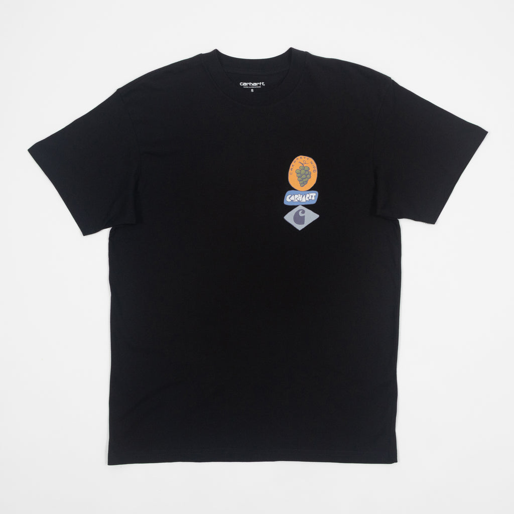 CARHARTT WIP Stacked Grapes T-Shirt in Black