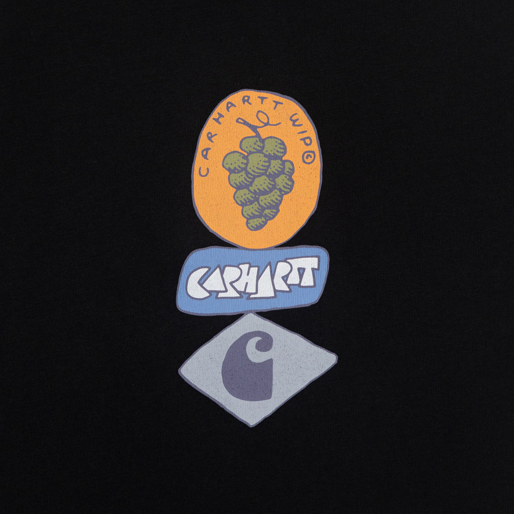 CARHARTT WIP Stacked Grapes T-Shirt in Black