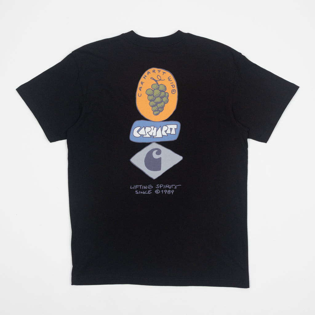 CARHARTT WIP Stacked Grapes T-Shirt in Black