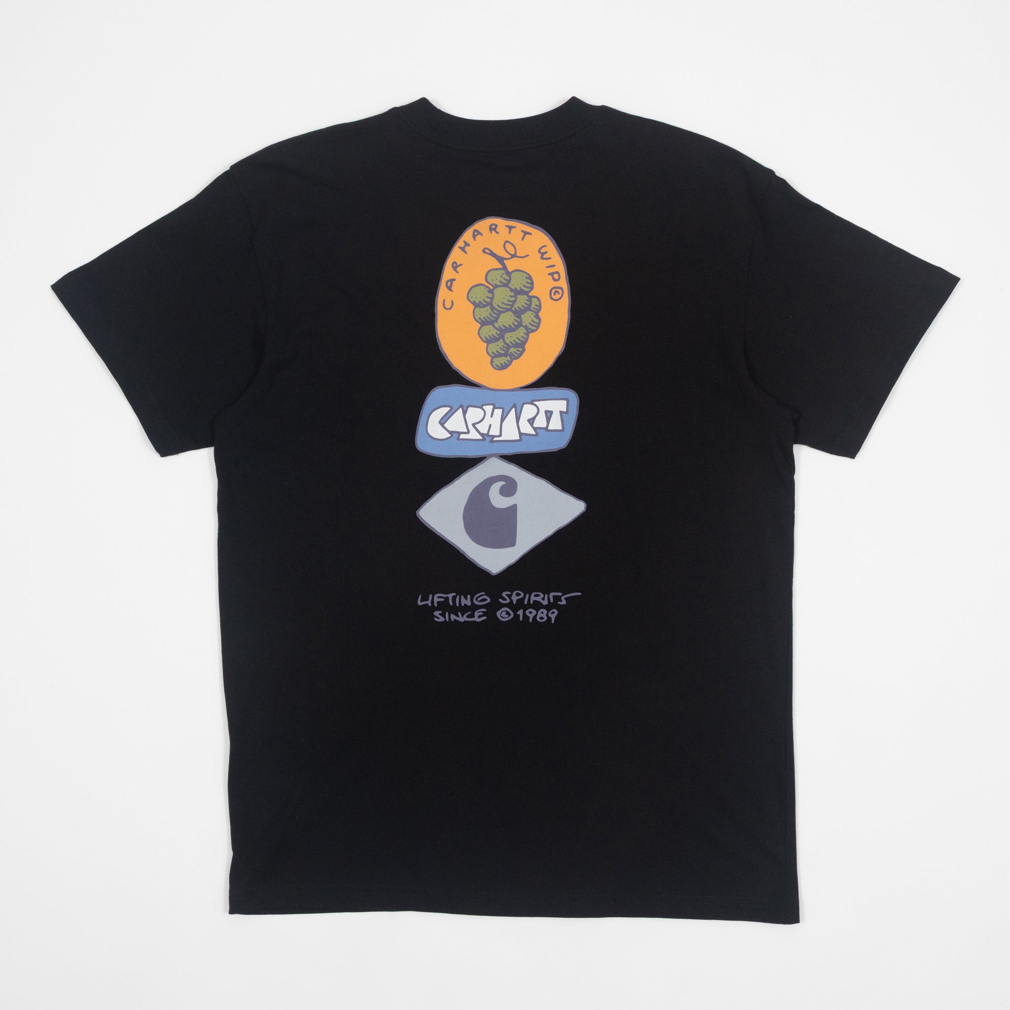 CARHARTT WIP Stacked Grapes T-Shirt in Black