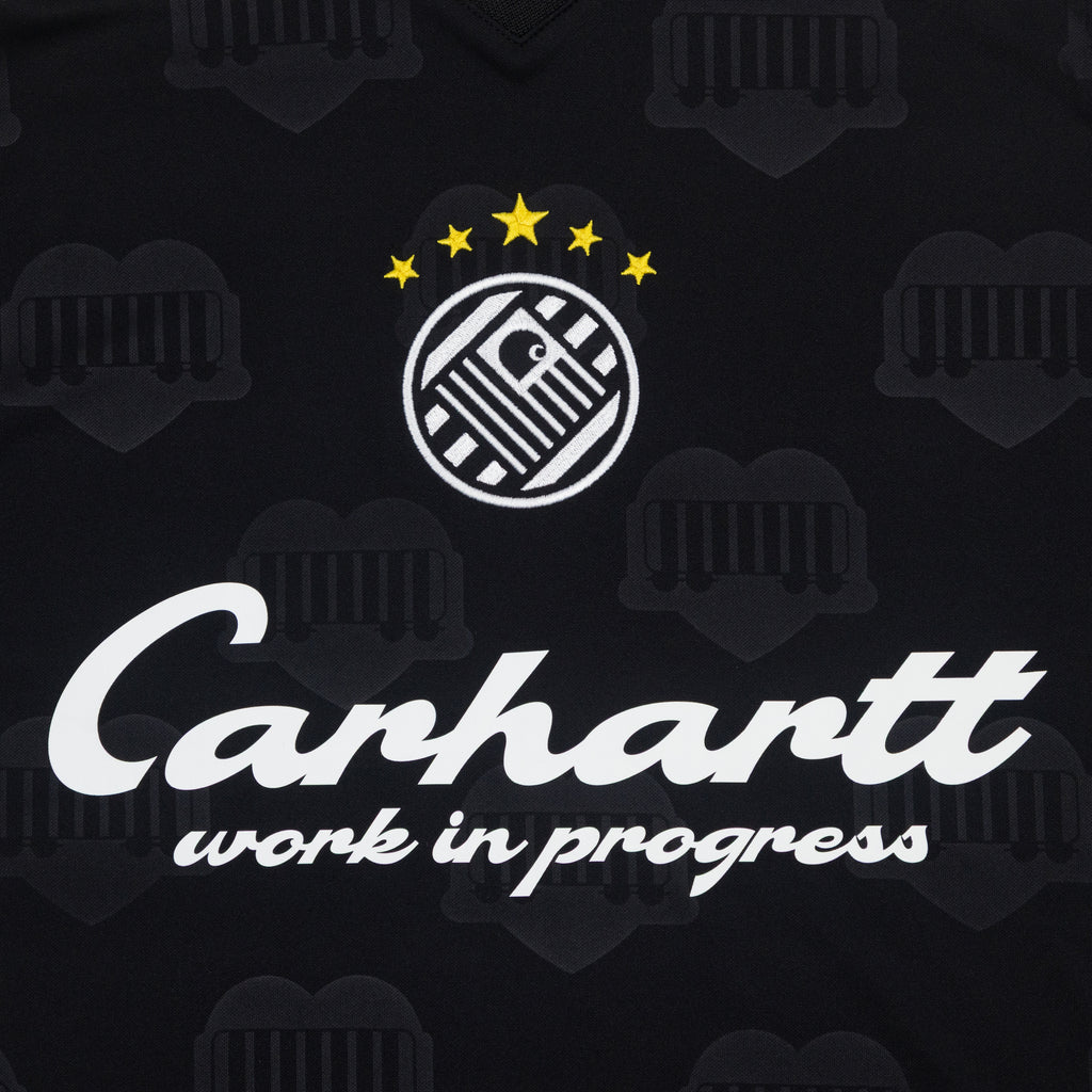 CARHARTT WIP Terrace Football T-Shirt in Black