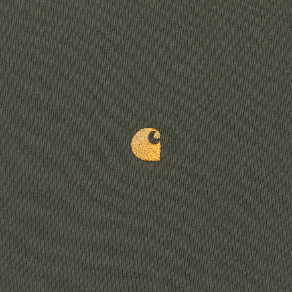 CARHARTT Chase Short Sleeve T-Shirt in LEAF / GOLD