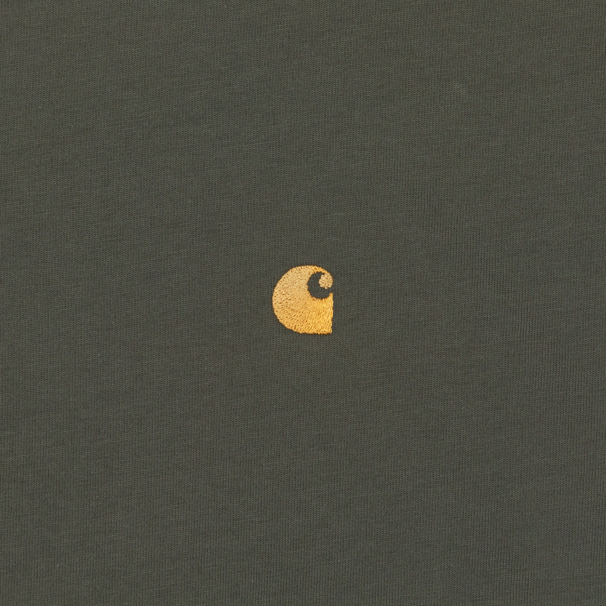 CARHARTT Chase Short Sleeve T-Shirt in LEAF / GOLD