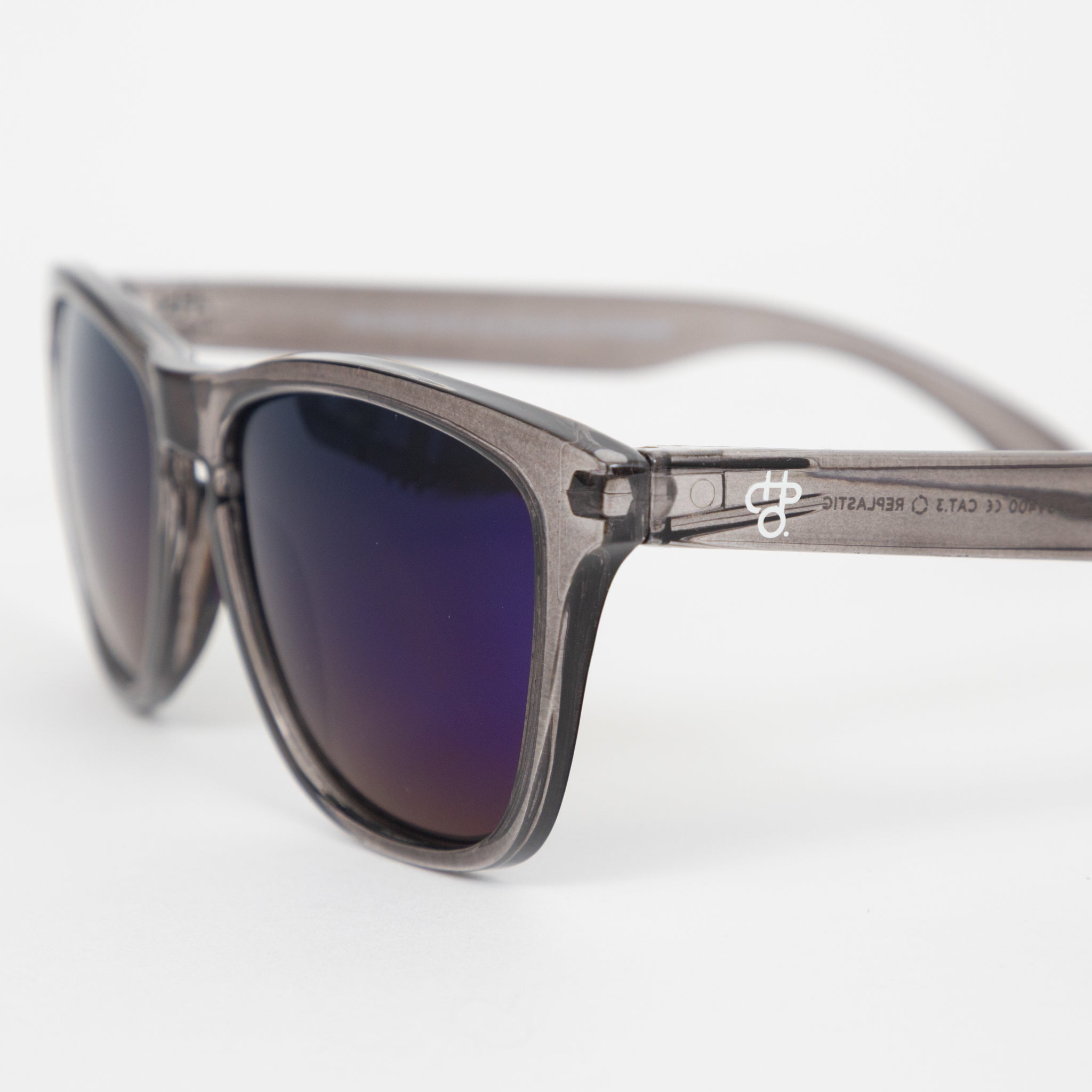 CHPO Bodhi Sunglasses - Grey / Blue Mirror