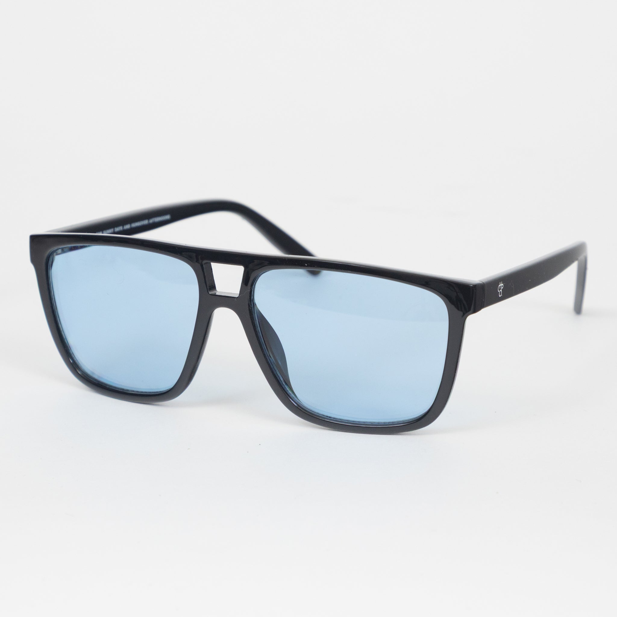 CHPO Siljan Sunglasses - Shiny Black / Blue