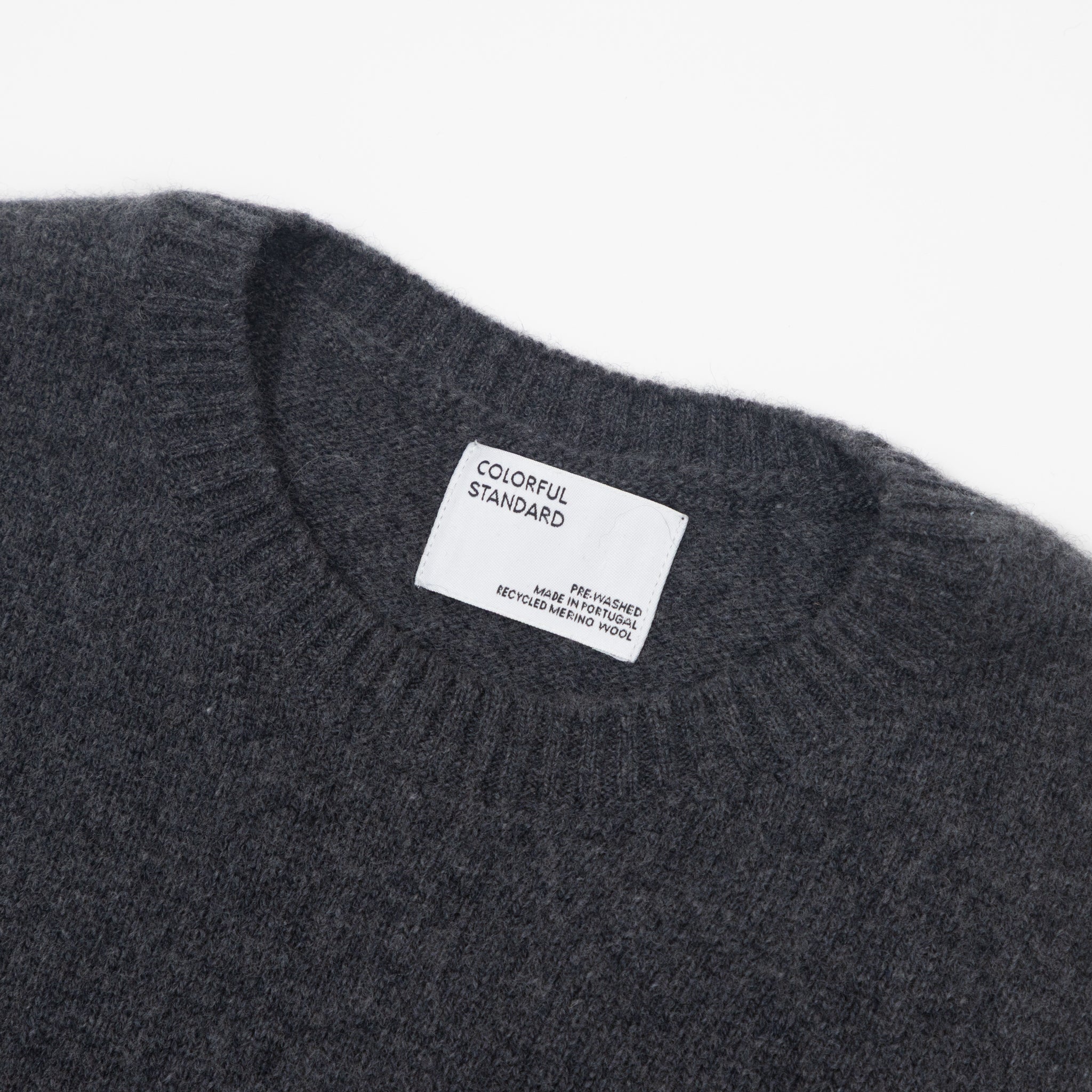 COLORFUL STANDARD Classic Merino Wool Crew in Lava Grey