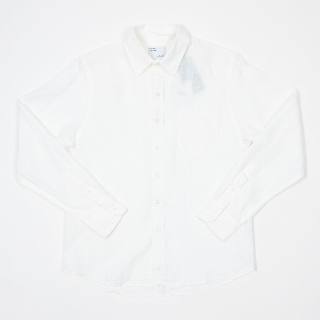 COLORFUL STANDARD Linen Shirt in Optical White