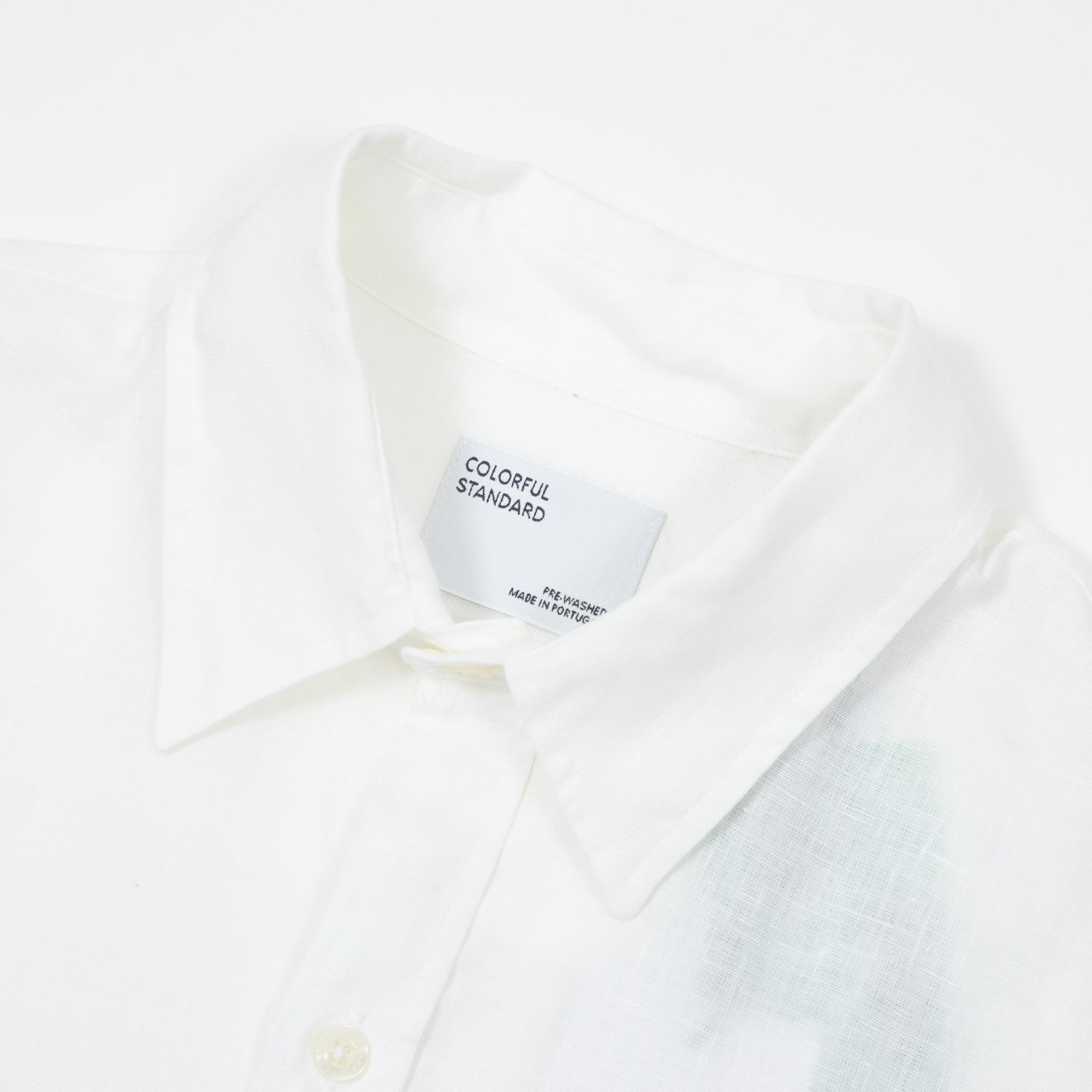 COLORFUL STANDARD Linen Shirt in Optical White