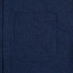 COLORFUL STANDARD Linen Short Sleeve Shirt in Marine Blue