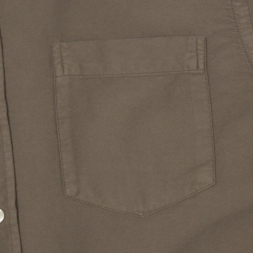 COLORFUL STANDARD Organic Button Down Shirt in DUSTY OLIVE