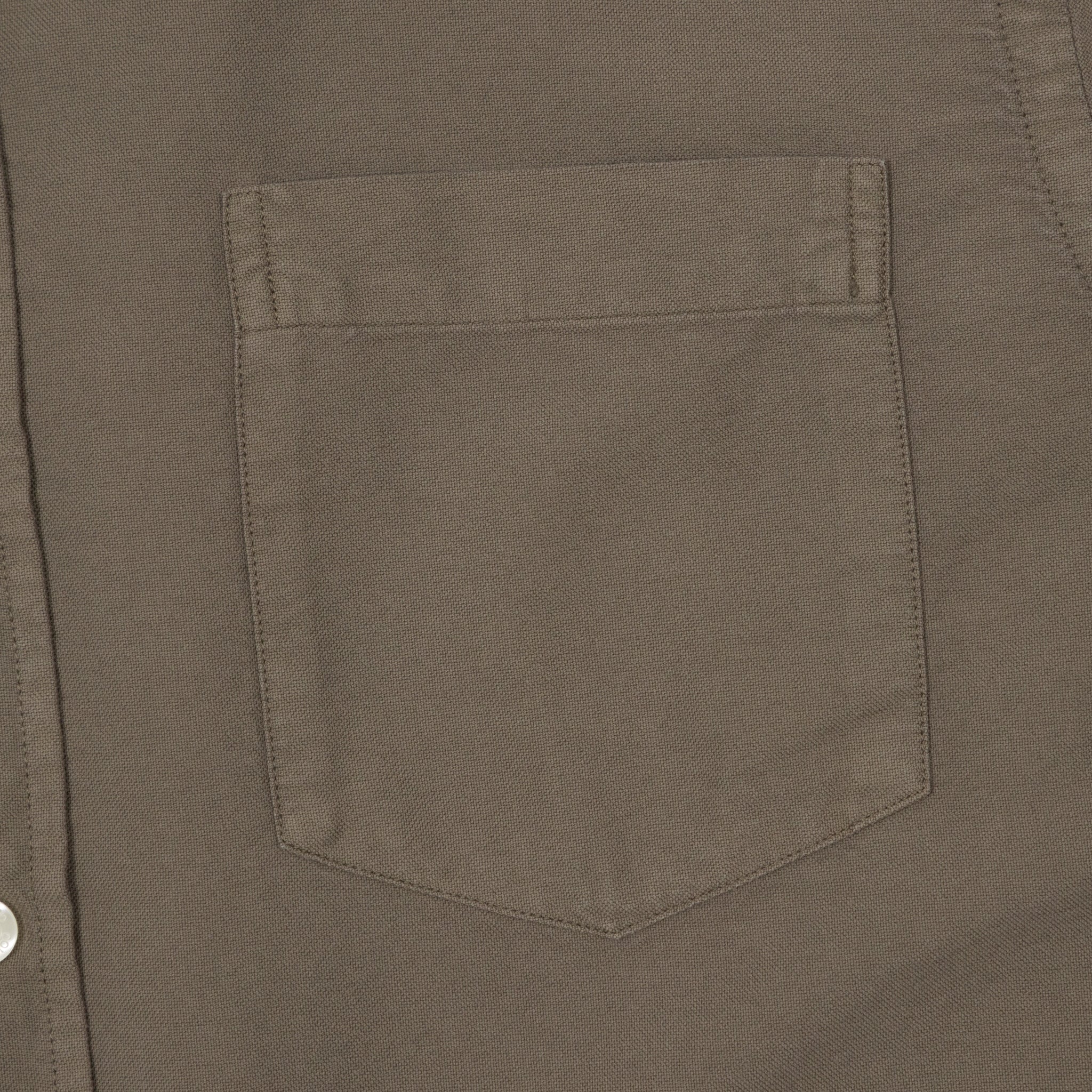 COLORFUL STANDARD Organic Button Down Shirt in DUSTY OLIVE
