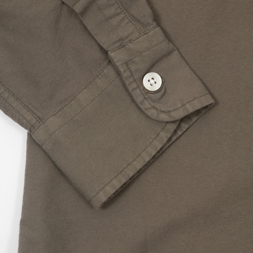 COLORFUL STANDARD Organic Button Down Shirt in DUSTY OLIVE