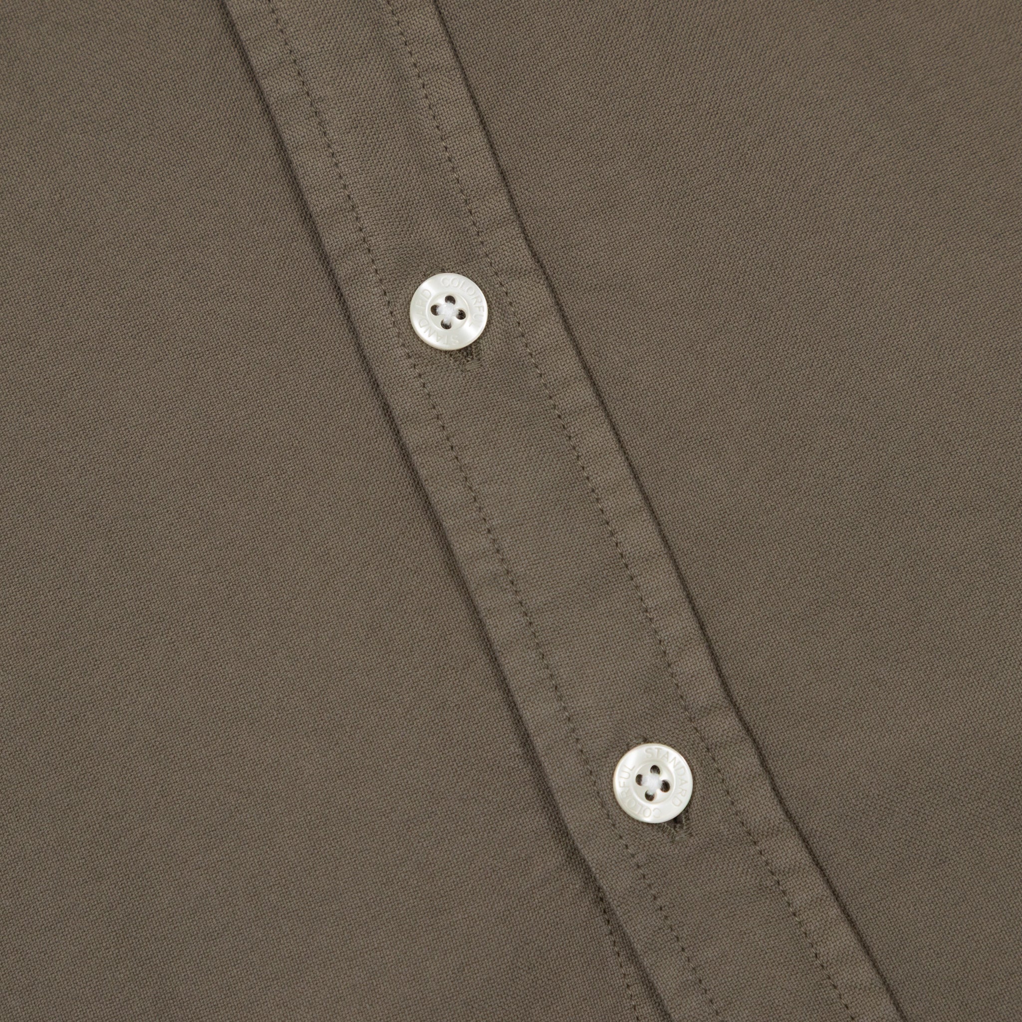 COLORFUL STANDARD Organic Button Down Shirt in DUSTY OLIVE